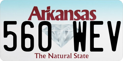 AR license plate 560WEV