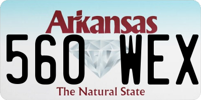 AR license plate 560WEX