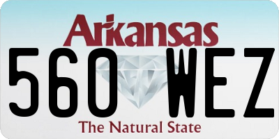 AR license plate 560WEZ