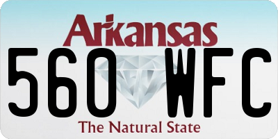 AR license plate 560WFC