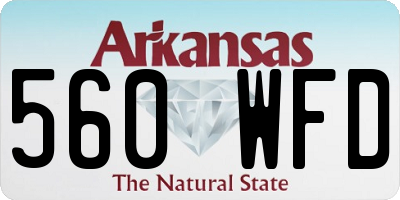 AR license plate 560WFD