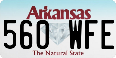AR license plate 560WFE