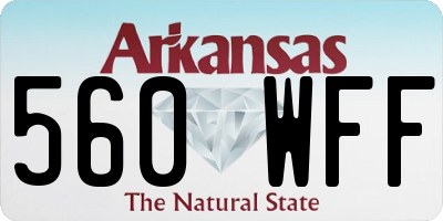 AR license plate 560WFF
