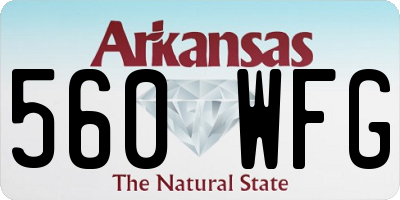 AR license plate 560WFG