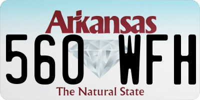 AR license plate 560WFH