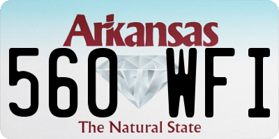 AR license plate 560WFI