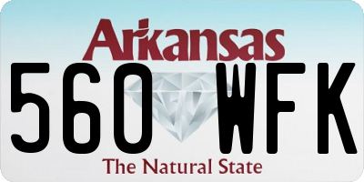 AR license plate 560WFK