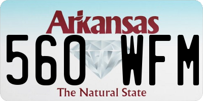 AR license plate 560WFM