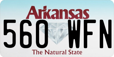 AR license plate 560WFN