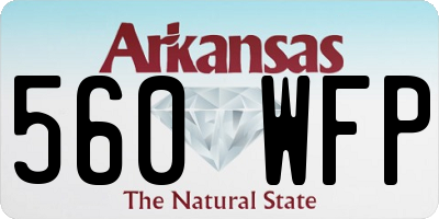 AR license plate 560WFP