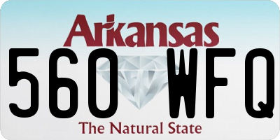 AR license plate 560WFQ