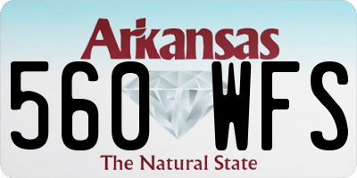 AR license plate 560WFS