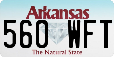 AR license plate 560WFT