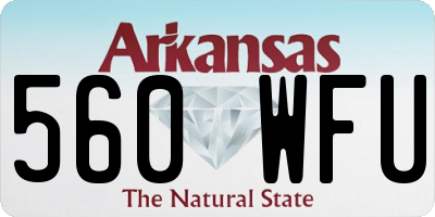 AR license plate 560WFU