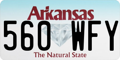AR license plate 560WFY