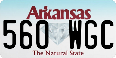 AR license plate 560WGC