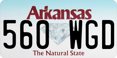 AR license plate 560WGD