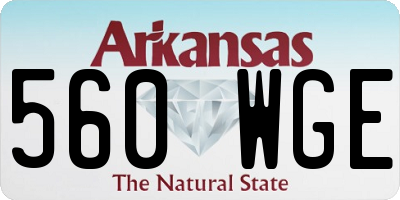 AR license plate 560WGE
