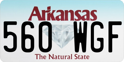 AR license plate 560WGF