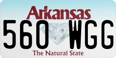 AR license plate 560WGG