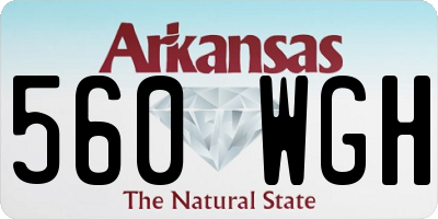AR license plate 560WGH