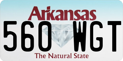 AR license plate 560WGT