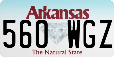 AR license plate 560WGZ