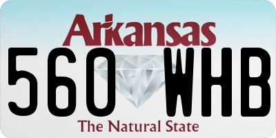 AR license plate 560WHB