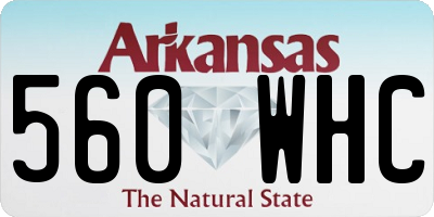 AR license plate 560WHC