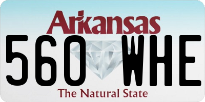 AR license plate 560WHE