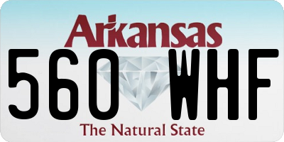 AR license plate 560WHF