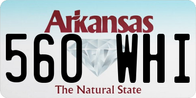 AR license plate 560WHI