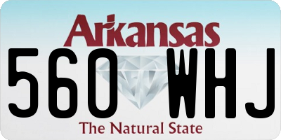 AR license plate 560WHJ