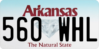 AR license plate 560WHL