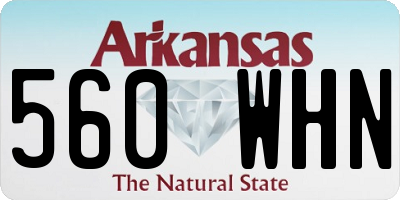 AR license plate 560WHN