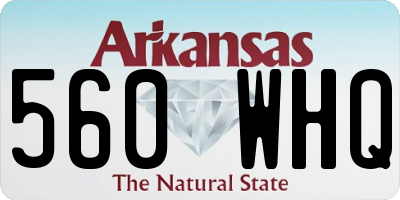 AR license plate 560WHQ