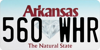 AR license plate 560WHR