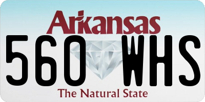 AR license plate 560WHS