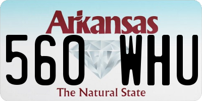 AR license plate 560WHU