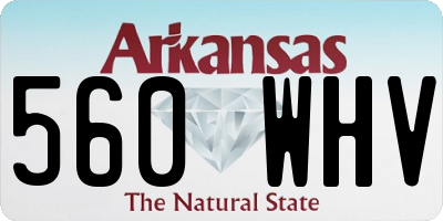 AR license plate 560WHV