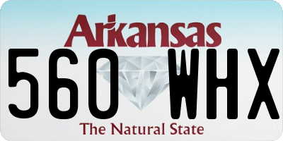 AR license plate 560WHX