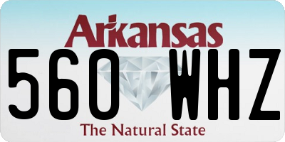 AR license plate 560WHZ