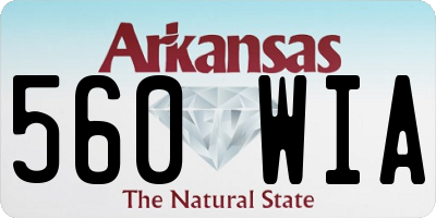 AR license plate 560WIA