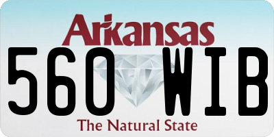AR license plate 560WIB