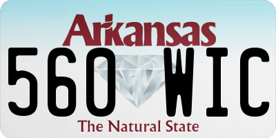 AR license plate 560WIC