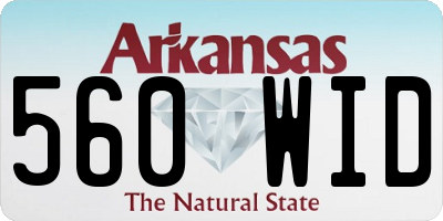AR license plate 560WID