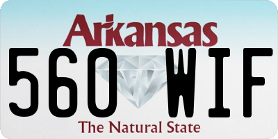AR license plate 560WIF