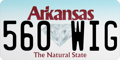 AR license plate 560WIG