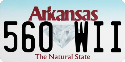 AR license plate 560WII
