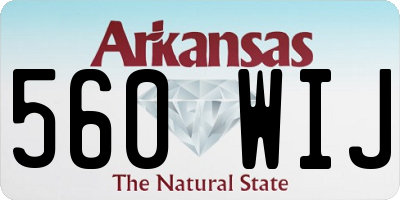 AR license plate 560WIJ